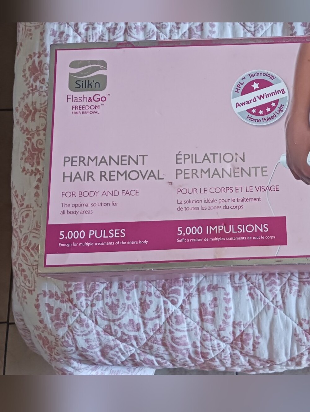 Flash&Go Pink Permanent Hair Removal Device